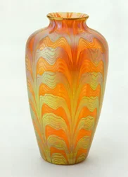 Opaque Vase with Enamel Decoration